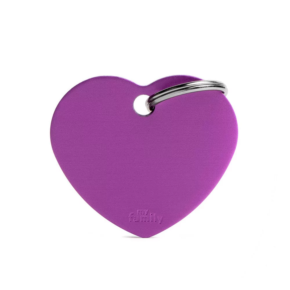 My Family Big Heart Aluminum Purple My Family - 2