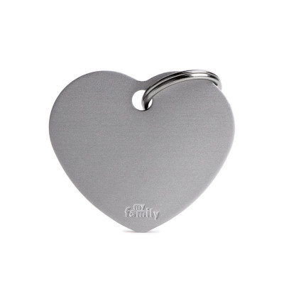 My Family Big Heart Aluminum Grey My Family - 2