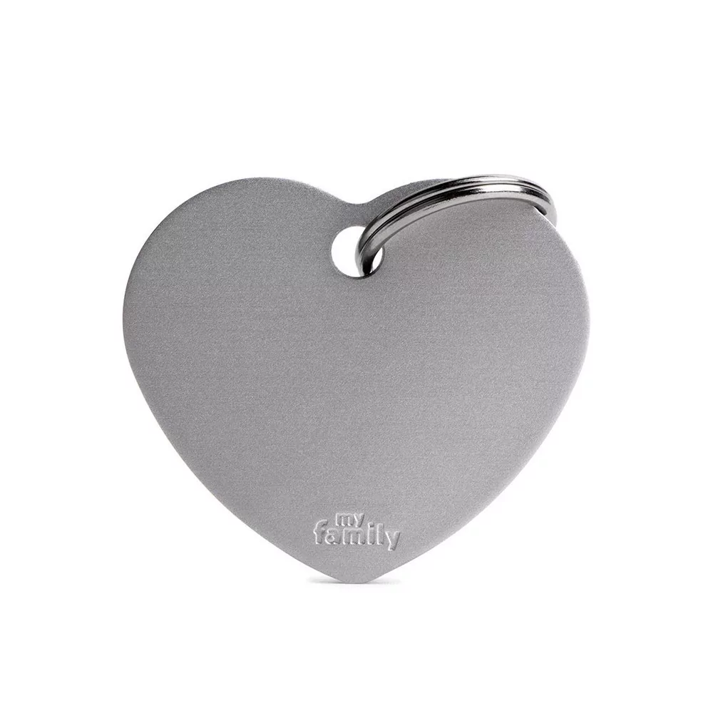 My Family Big Heart Aluminum Grey My Family - 2