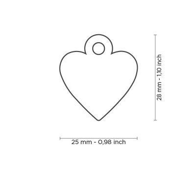 My Family Small Heart Aluminum Purple My Family - 2