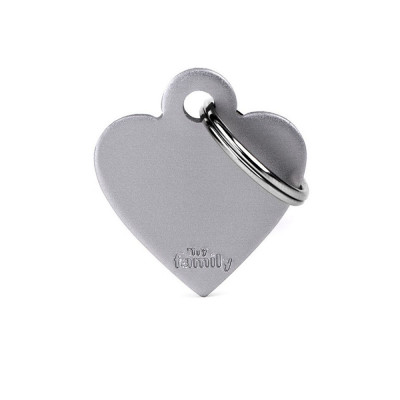 My Family Small Heart Aluminum Grey My Family - 2