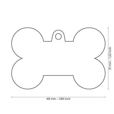 My Family Light Blue Xl Aluminum Bone My Family - 1