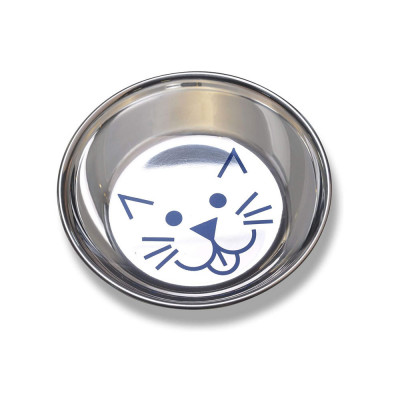 Vanness Plato de acero inoxidable decorado estilo platillo para gatitos Vanness - 1