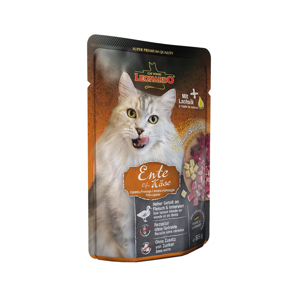 Leonardo para Gatos Adultos Pato y Queso Sobre 85gr Leonardo - 1
