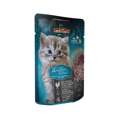 Leonardo para Gatitos Sabor Ave de corral Sobre 85gr Leonardo - 1