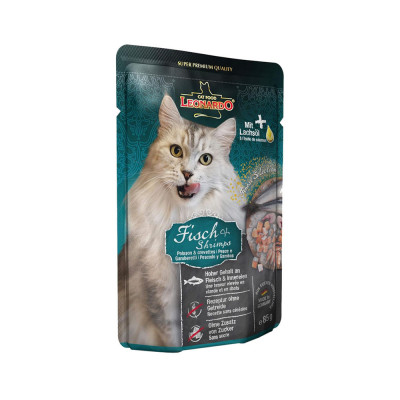 Leonardo para Gatos Adultos Pescado y Camarones 85gr Leonardo - 2