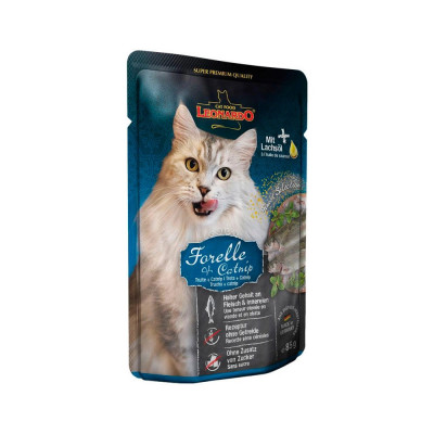 Leonardo para Gatos Adultos Trucha y Catnip Sobre 85gr x 16und Leonardo - 2