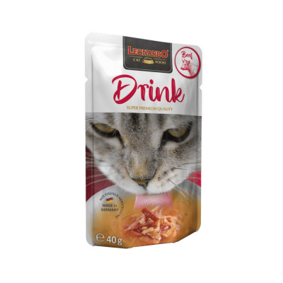 Leonardo Drink para Gatos Adultos Sabor Ternera 40gr x 20und Leonardo - 2