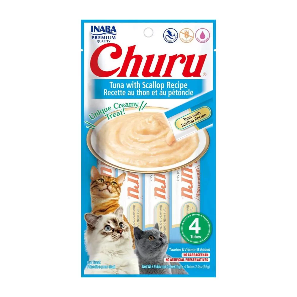 Churu Snack Húmedo de Atún con Vieiras para Gatos x4 und Churu - 2