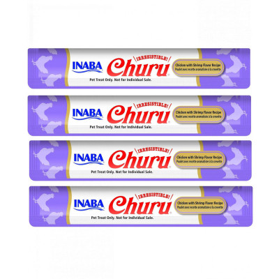 Churu Snack Húmedo de Pollo con Camarones para Gatos x4 und Churu - 2