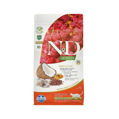 N&D Quinoa Piel y Pelo para Gatos Sabor Pescado y Coco 1.5 kg N&D - 1