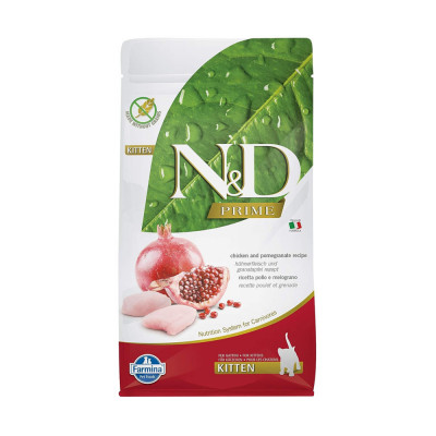 N&D Prime para Gatitos Sabor Pollo y Granada 7.5 kg N&D - 1