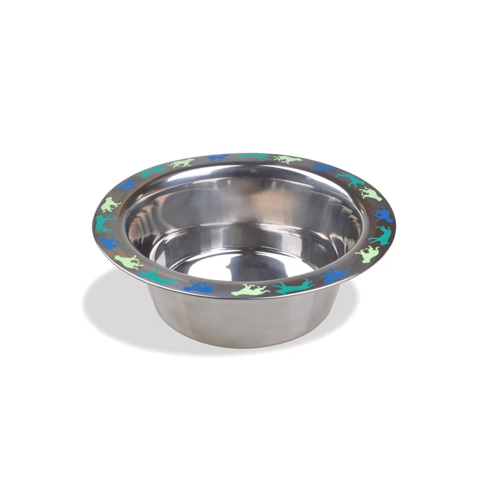 Vanness Plato De Acero Mediano c/borde Decorado 32 Oz Vanness - 1