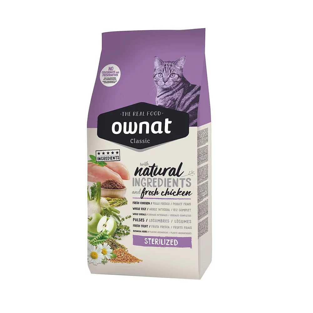 Ownat Classic para Gatos Esterilizados 4Kg Ownat - 1