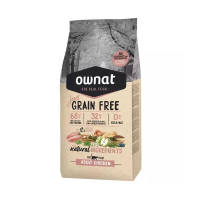 Ownat Just Libre de Granos Gato Adulto Sabor Pollo 3Kg Ownat - 1