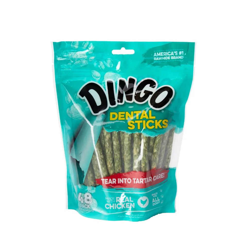 Snack para Perros Dingo Dental Stix de Pollo x48 und Dingo - 1 Snack para Perros Dingo Dental Stix de Pollo x48 und Dingo - 1
