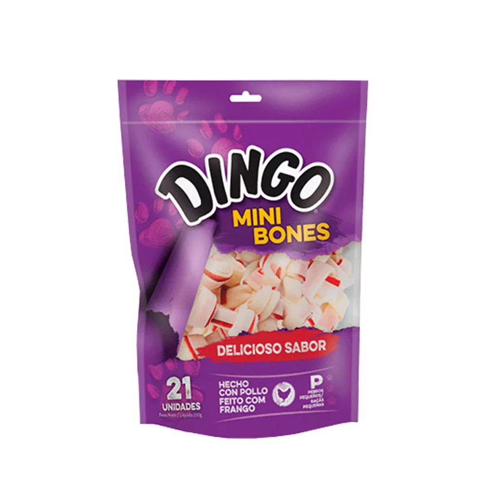 Snack para Perros Dingo Mini Huesos de Pollo x21 und Dingo - 1 Snack para Perros Dingo Mini Huesos de Pollo x21 und Dingo - 1