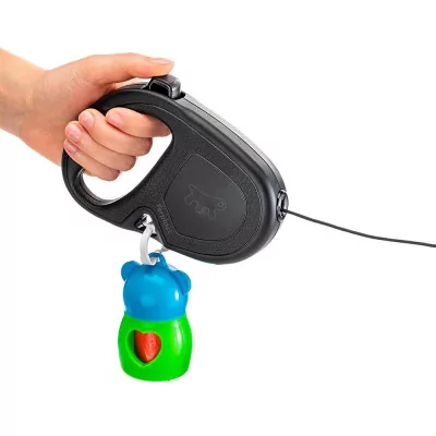 FERPLAST Correa Retráctil Flippy One Talla M Negro