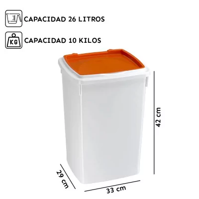 FERPLAST Contenedor de Comida Hermético Feedy 26 de 10 kg
