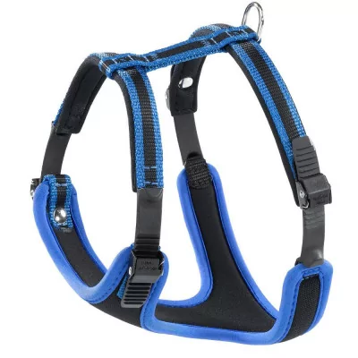 Ferplast Arnés Ergocomfort Azul Ajustable con Acolchado Suave Talla S