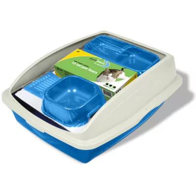 Vanness Kit de Inicio Litera Bandeja para Gatos con Accesorios SK-CP4