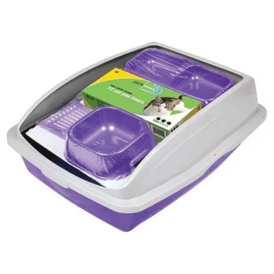 Vanness Kit de Inicio Litera Bandeja para Gatos con Accesorios SK-CP4