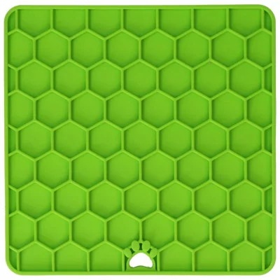 EATSlow live longer Plato Comedero Antiestres Lick Mat Verde