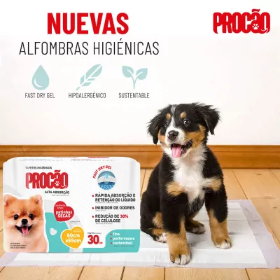 Procao Tapete Entrenamiento Mascotas 55 x 60 cm x 30 und