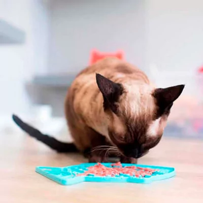 Plato Lickimat Casper Verde Anti Ansiedad para Gatos