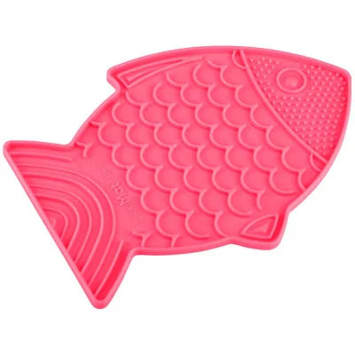 Plato Lickimat Felix Rosado Anti Ansiedad para Gatos
