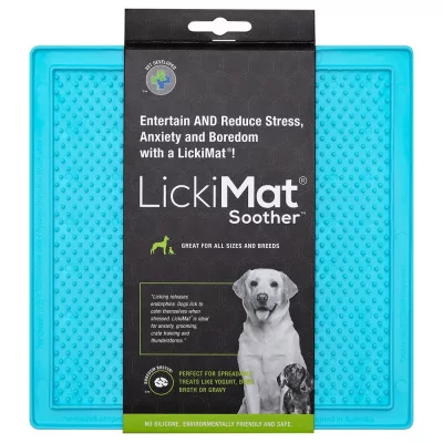 Plato Lickimat Soother Turquesa Anti ansiedad para Perros