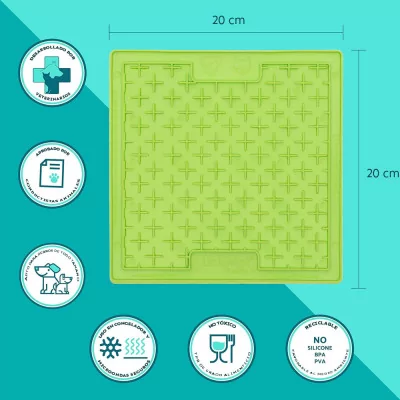 Plato para Perros Anti Ansiedad Lickimat Buddy Naranja Plato para Perros Anti Ansiedad Lickimat Buddy Naranja