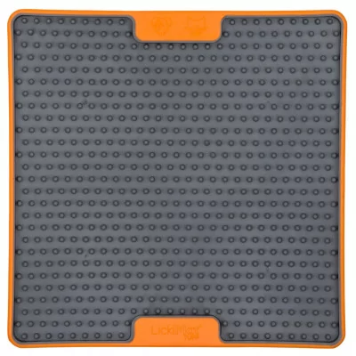 Plato para Perros Antiansiedad Lickimat Tuff Soother Naranja Plato para Perros Antiansiedad Lickimat Tuff Soother Naranja