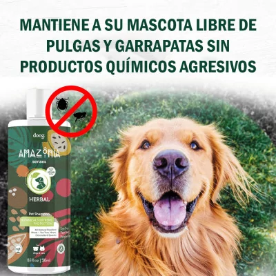 Shampoo Repelente para Mascotas Amazonia Senses Herbal 500ml