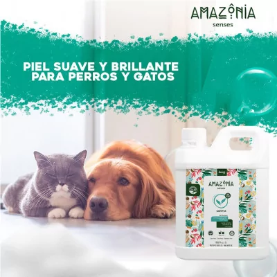 Shampoo para Perros y Gatos Amazonia Senses Suave 5L