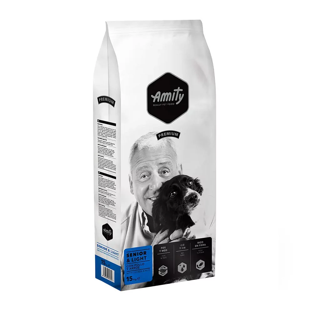 Amity Premium Senior Light para Perros 15Kg Amity - 1