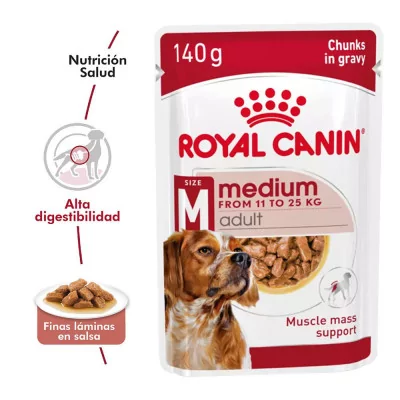 Salsa Royal Canin SHN para Perros Medianos Adultos 10x140gr