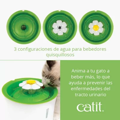 Fuente de Agua para Gatos con Flor Cat it 3L - 4