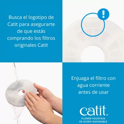 Cat It Fuente de Agua para Gatos Acero Inoxidable 3L - 5