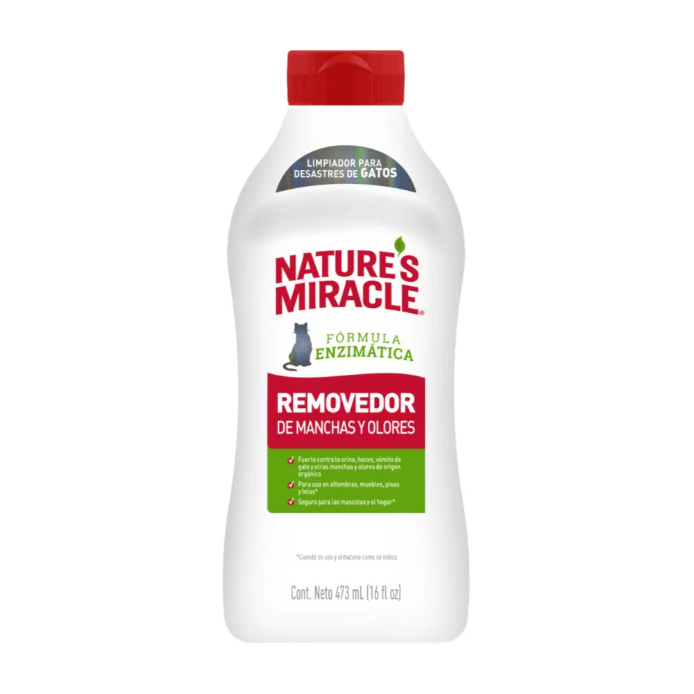 Nature's Miracle Removedor de Manchas y Olores Gatos 473 ml Nature's Miracle - 1