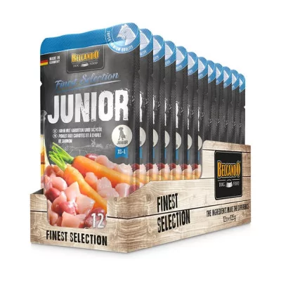 Belcando Junior Pollo con zanahorias Sobre 125gr x 12und Belcando - 1