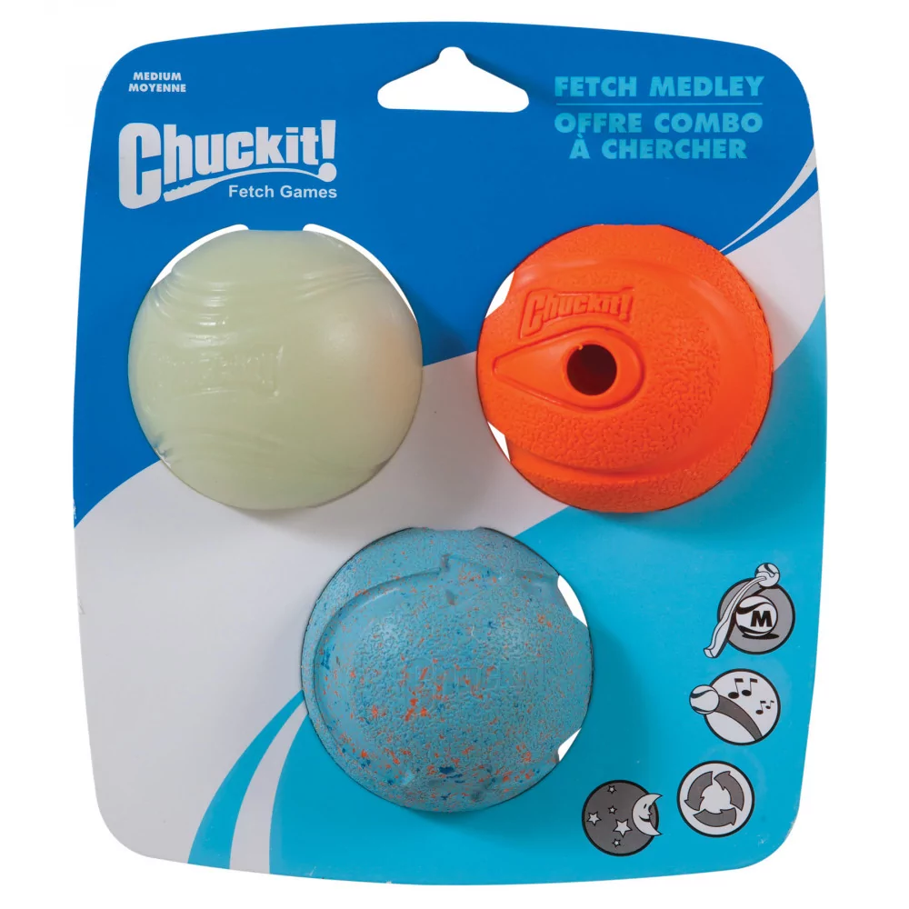 Chuckit! Juguete Fetch Medley Medium - 3-Pack Chuckit - 1
